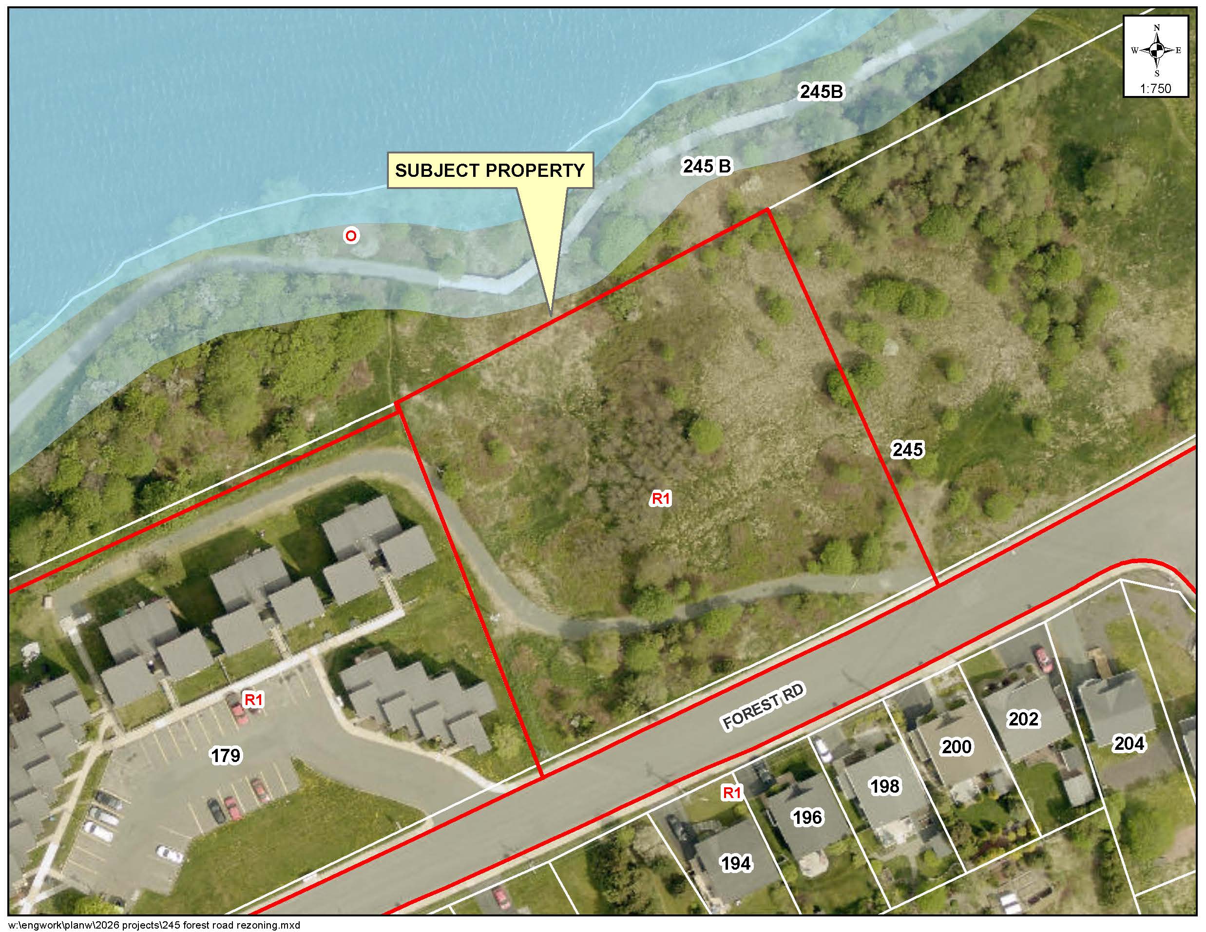 Image showing subject property related to the planning application.