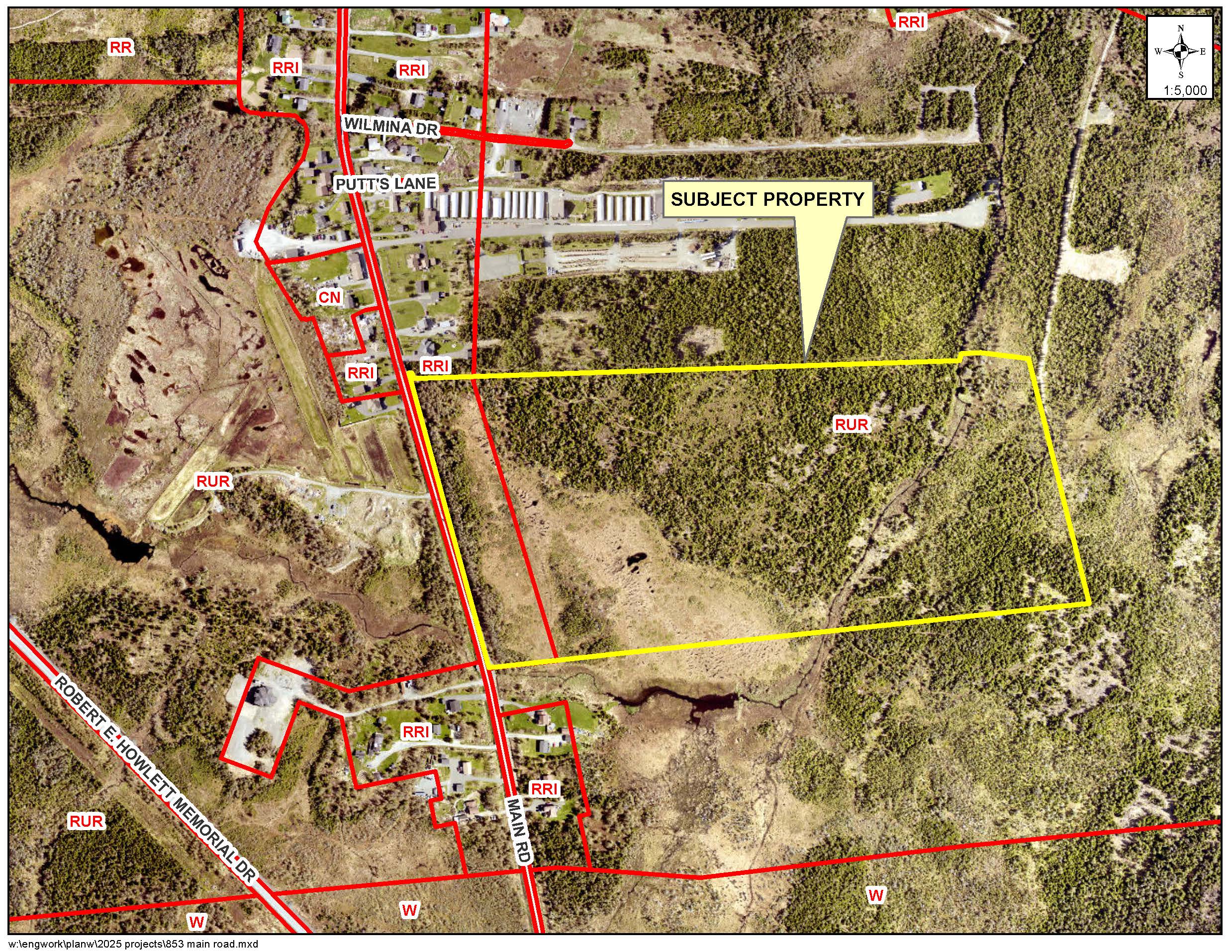 Image showing subject property related to the planning application.