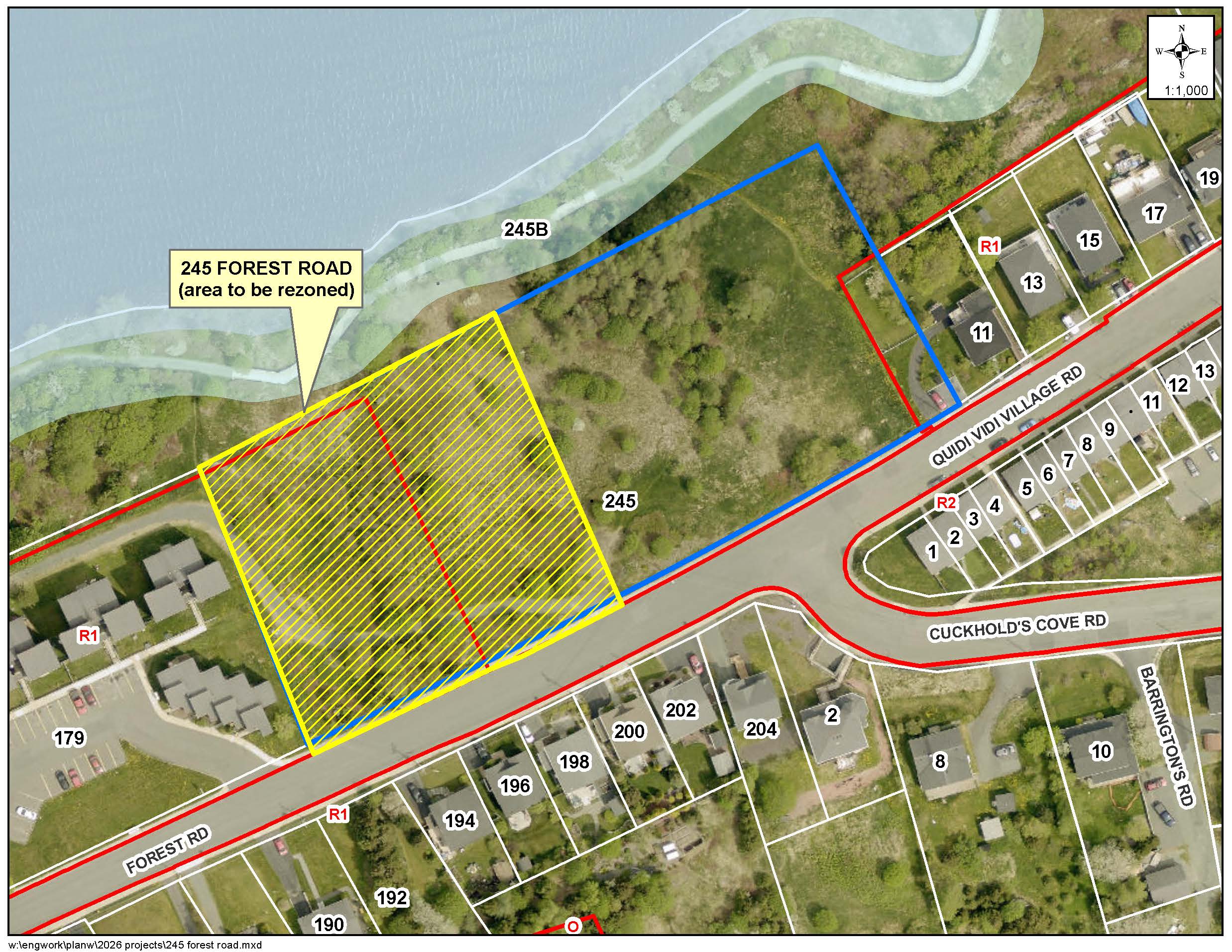 Image showing subject property related to the planning application.